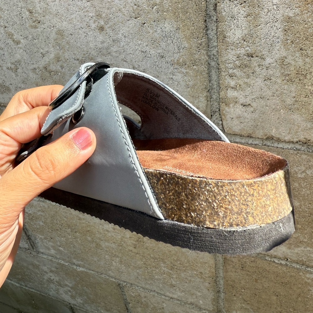 Cliffs Gray Double Buckle Sandals - Picture 8 of 8